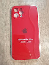 Чохол для iPhone 12 Pro Max Silicone Case Red