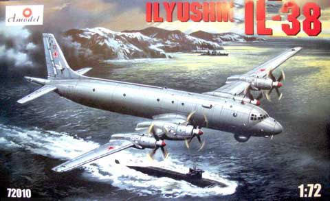 Збірна модель літака Ілюшин ІЛ-38/ИЛ-38. 1/72 AMODEL 72010, фото 1