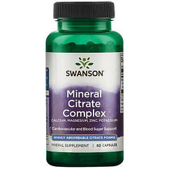 Swanson Mineral Citrate Complex, Мультимінеральний комплекс (60 капс.)