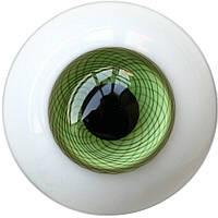Глаза стеклянные, сфера, реалистичные. Зеленый. Диаметр 8 мм. №ГРС1