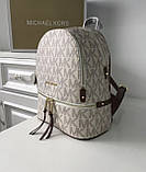 Жіночий рюкзак Michael Kors Rhea Zip B White Lux, фото 3