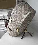 Жіночий рюкзак Michael Kors Rhea Zip B White Lux, фото 4