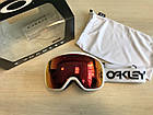 Гірськолижна маска Oakley Flight Tracker M (XM) Factory Pilot White лінза Prizm Torch Iridium, фото 4