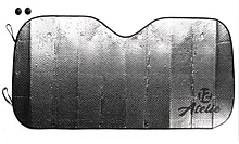 Сонцезахисна Шторка дзеркальна 12 Atelie (150х80см) XL, шторка від сонця для автомобіля
