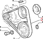 Ремінь генератора 6PK915 Fiat Ducato 230, Peugeot Boxer, Citroen Jumper (94-02) 2.8D, 500345344, 128066, фото 3