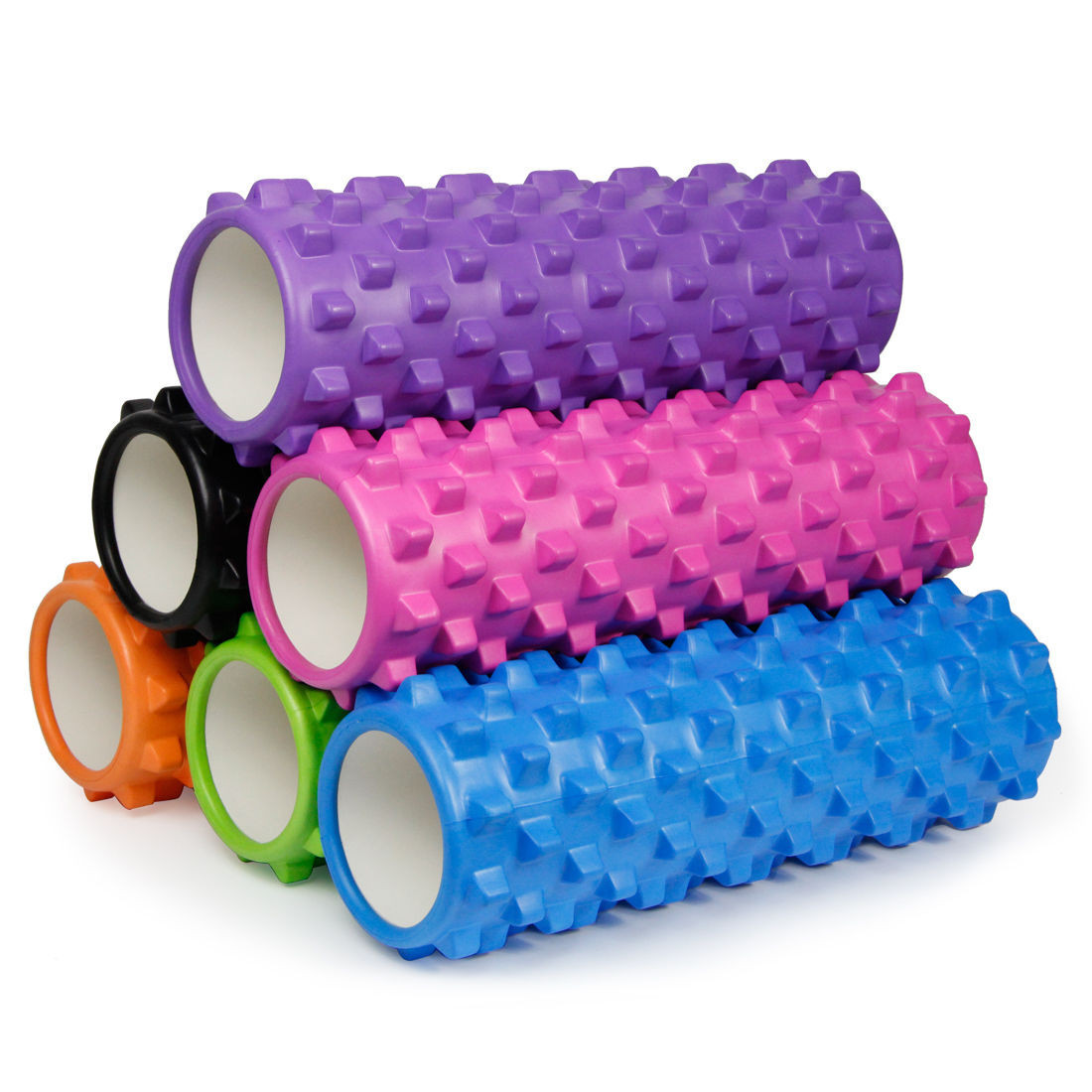 Массажный ролик, валик для массажа спины (йога ролл массажер для спины ...