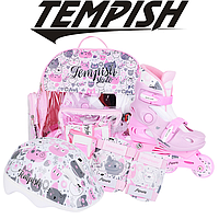 Раздвижные детские роликовые коньки для девочек Tempish KITTY BABY SKATE (компл)/30-33