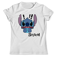 Дитяча футболка з принтом Стіч, Stitch Push IT