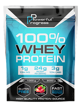 Сироватковий протеїн Whey Protein (1 кг) 100% Powerful Progress