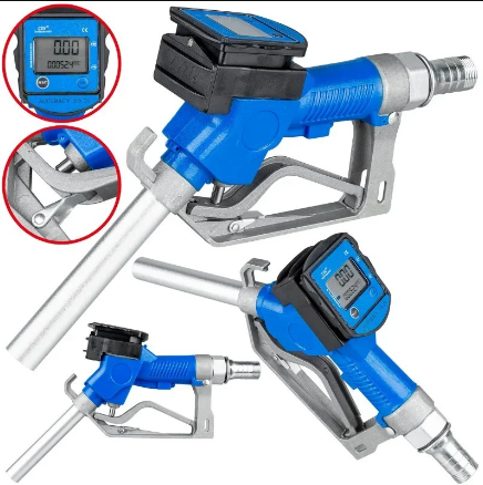 Топливораздаточный пістолет для перекачування палива Alfa 1577 з цифровим лічильником