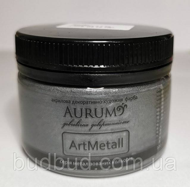 Фарба металік "Графіт" ArtMetall Aurum 100 г (18 кольорів) Декоративно-художня фарба з перламутром