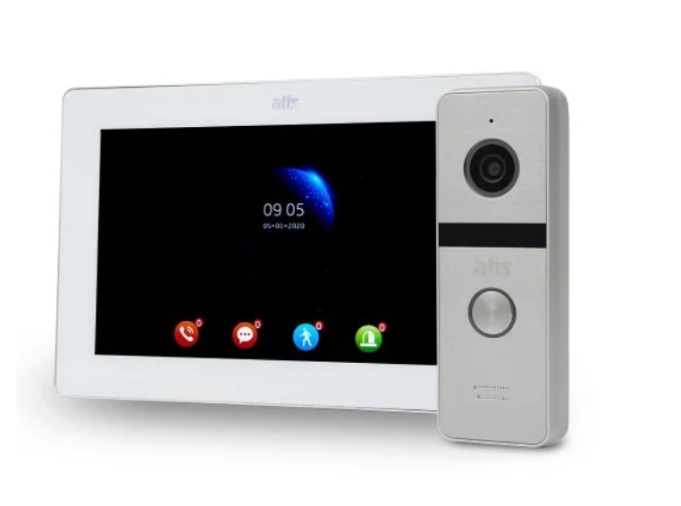 Комплект відеодомофона ATIS AD-770FHD White + AT-400HD Silver, фото 1