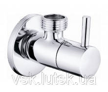 Кран Gross для п/машини кутовий кераміка 1/2"х3/4" GR-501