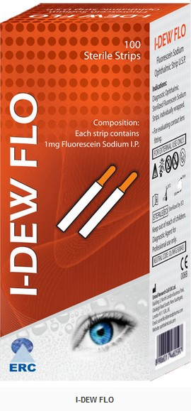 Офтальмологічні тест-смужки з флюоресцеїном I-DEW FLO 1 мг, фото 1