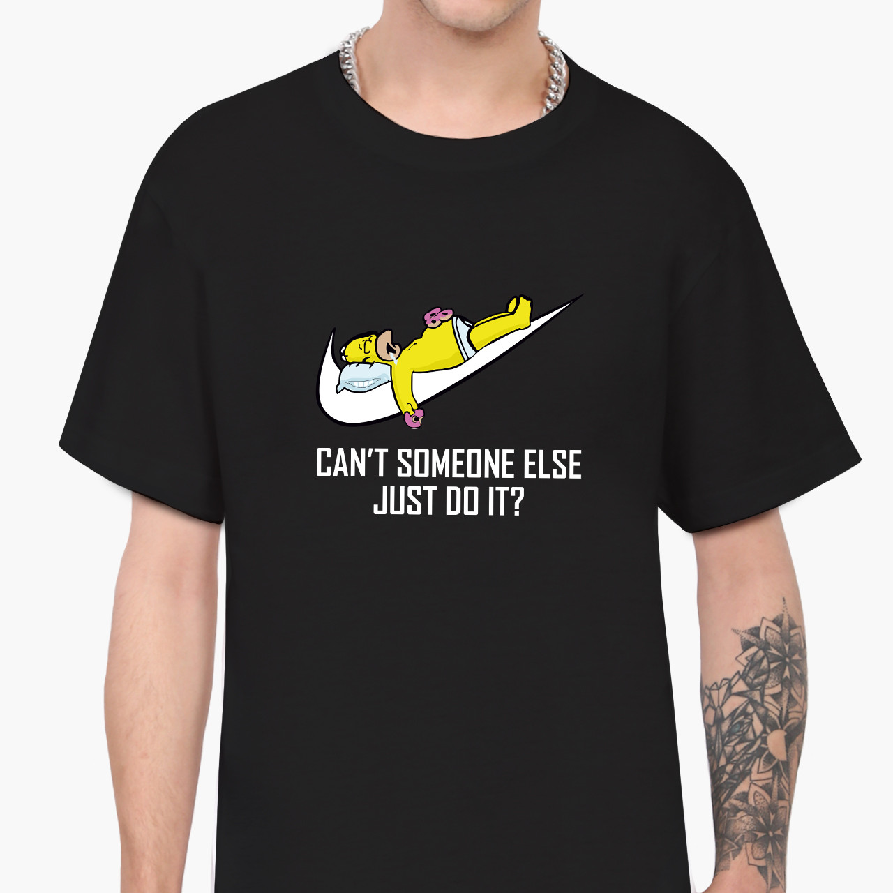 Футболка чоловіча Гомер Сімпсон (The Simpsons JUST DO IT)