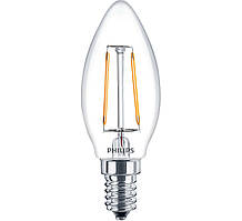 Лампа світлодіодна PHILIPS LED Fila 2.3-25W E14 WW B35 ND філаментна