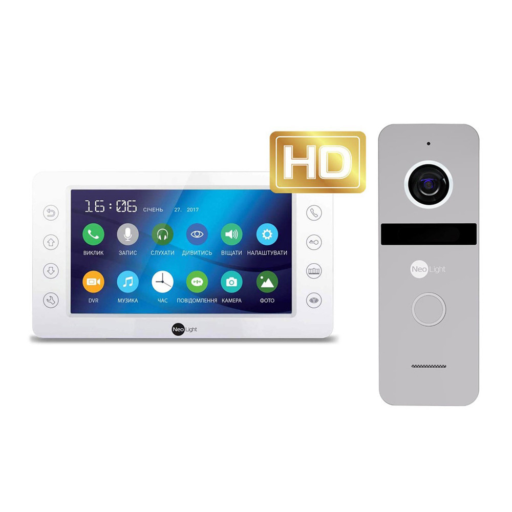 Комплект відеодомофона Neolight KAPPA + HD / Solo FHD, фото 1