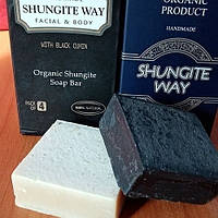 Мыло шунгитовое «Shungite way» черное с тмином Казахстан (оригинал)