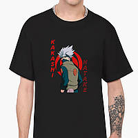 Футболка мужская Хатакэ Какаши Наруто (Hatake Kakashi) Черный (9223-2820-BK-S) S