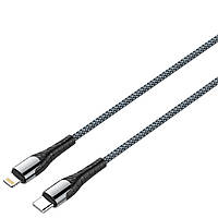 Дата кабель LDNIO LC111 USB-C to Lightning for iPhone PD 30W 1m Grey