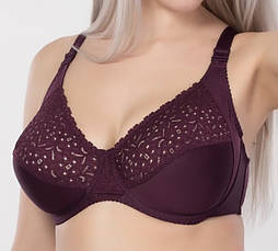 Бюстгальтер м'яка чашка на кісточках коригувальний сливовий