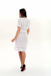 Модна жіноча сукня з батисту з прошвою a.play M 46-48 білого кольору, фото 3