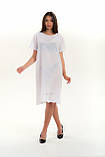 Модна жіноча сукня з батисту з прошвою a.play M 46-48 білого кольору, фото 5