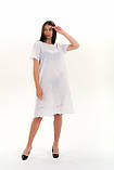 Модна жіноча сукня з батисту з прошвою a.play M 46-48 білого кольору, фото 4
