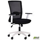 Крісло Uran White сидіння Сідней 07/спинка Сітка HY-100 чорна, фото 5