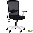 Крісло Uran White сидіння Сідней 07/спинка Сітка HY-100 чорна, фото 6