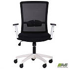 Крісло Uran White сидіння Сідней 07/спинка Сітка HY-100 чорна, фото 7