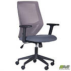 Крісло Lead Black сидіння Нест-08 сіра/спинка Сітка HY-109 сіра, фото 6