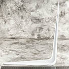 Консольний куточок для кріплення полиць 250х300 мм емальований білий, фото 9