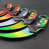 Ніж керамбит Іграшковий дерев'яний 19.5 см керамбіта з дерева іграшка, фото 6