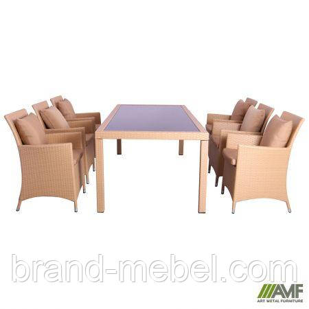 Комплект меблів Samana-6 з ротанга Elit (SC-8849) Sand AM3041 тканина A14203