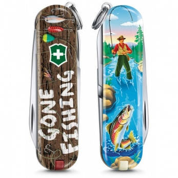 Нож Victorinox Classic LE 2020 "Gone Fishing", 58 мм/7 функ Vx06223.L2005, фото 3