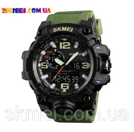 Чоловічий тактичний годинник Skmei 1155 (Army Green)