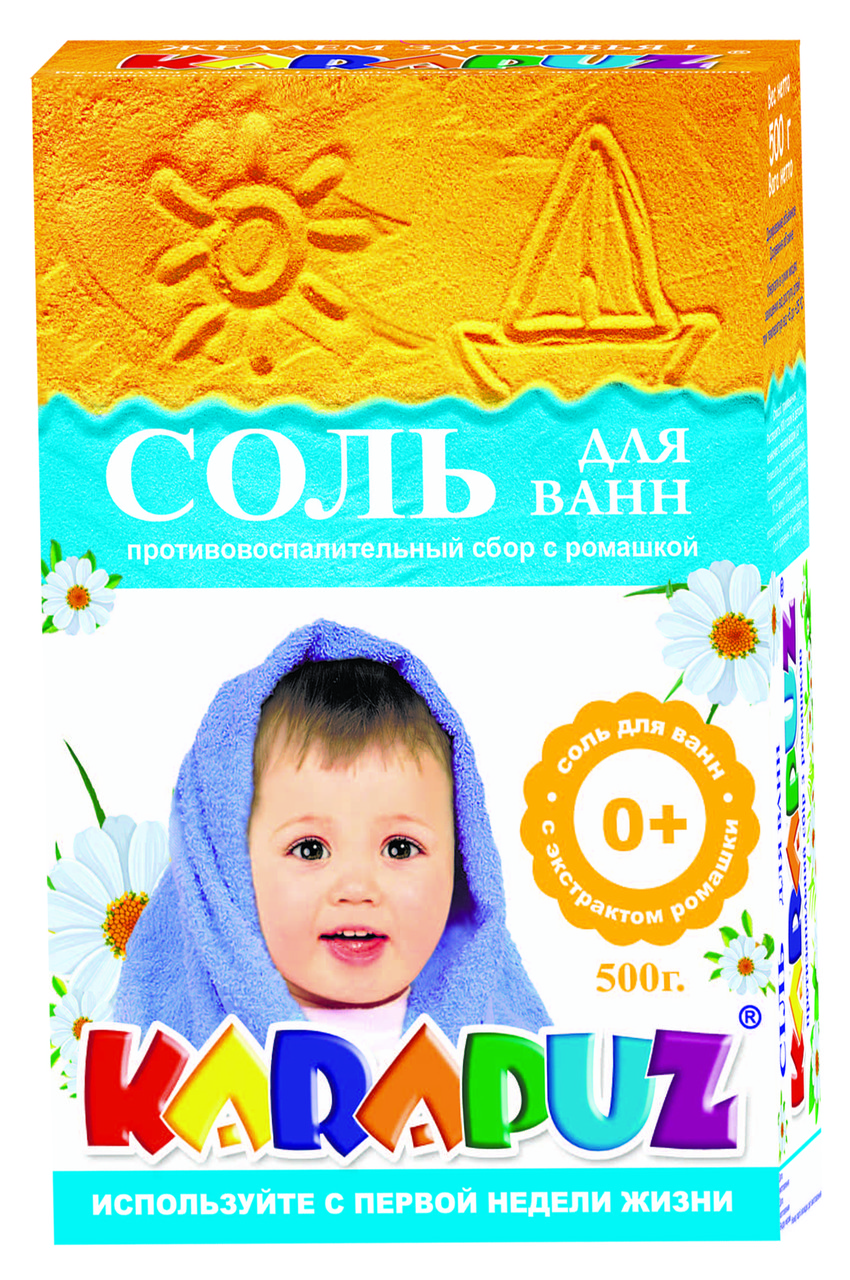 Сіль для ванн Карапуз дитяча ромашка 500 грам