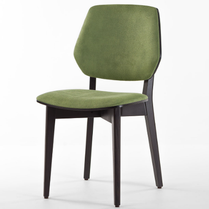 Стілець кухонний 03В зелений Exim Mustang Light Green (каркас венге SE7059) 45x43x84 тканина/дерево, фото 2