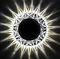 Декоративний вбудований світильник Feron 7103 3 W MR16 з LED-підсвіткою (15 LED 2835SMD 4000K)