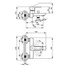 Змішувач для ванни Qtap Ustek 3016107DCW Чехія латунь білий хром, фото 4