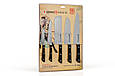Набір з 5-ти кухонних ножів (овочевий, універсальний, Накірі, Шеф, Сантоку), Samura Harakiri (SHR-0250B), фото 2