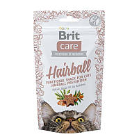 Функциональное лакомство для кошек Brit Care (Брит Кеа) Cat Functional Snack Hairball с уткой 50 г