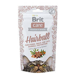 Функціональні ласощі для кішок Brit Care (Брит Кеа) Cat Functional Snack Hairball - з Качкою 50 гр.