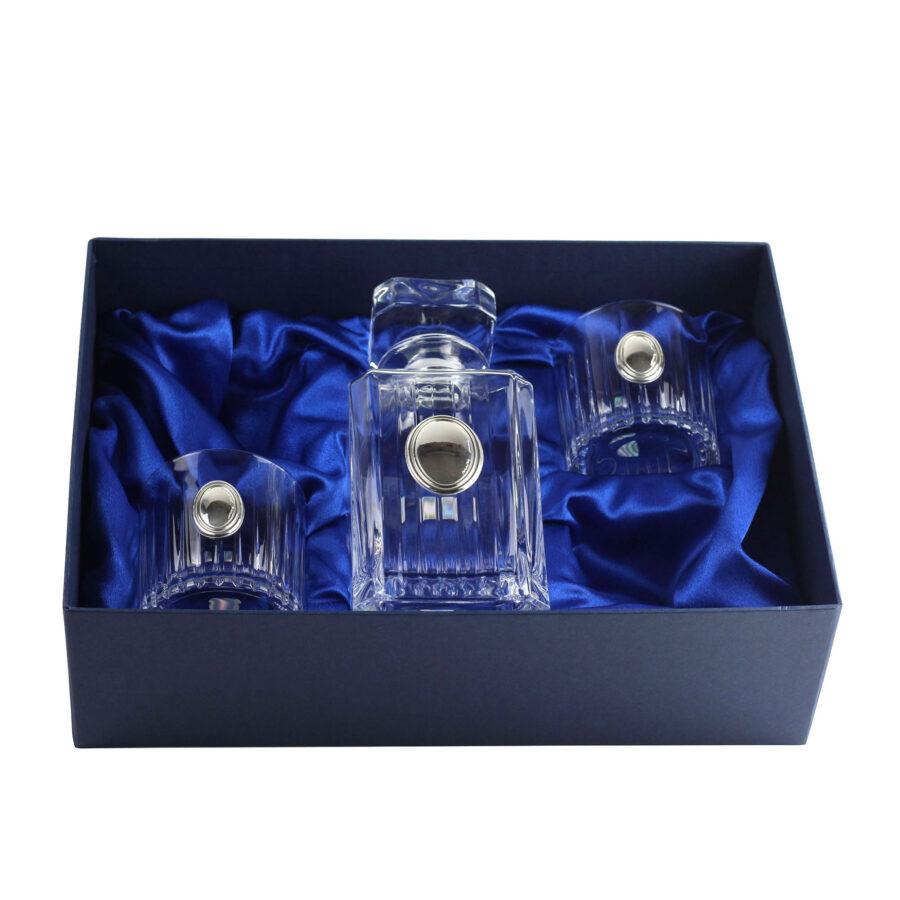 Набір кришталевих келихів і графин Boss Crystal