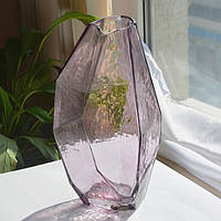 Оригинальная ваза для цветов высококачественное стекло "Arivans" 33см
