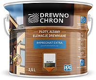 Пропитка для древесины DrewnoChron IMPREGNAT EXTRA (БЕЛЫЙ) 2.5л