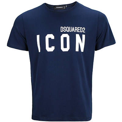 Футболка чоловіча т синя DSQUARED ICON Ф-10 DBLU S(Р) 21-813-020