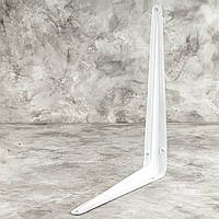 Консольный уголок для крепления полок 350х400 мм эмалированный белый
