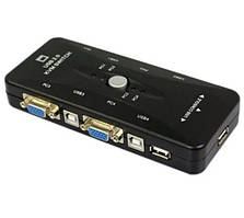 KVM свіч 4-портовий NR-401US, USB